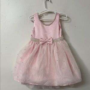 Charming Pink Formal Kids Dress with Bow